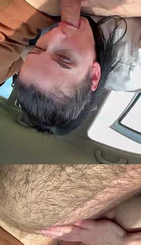 U wish my ramrod now, here in the car??? Take it