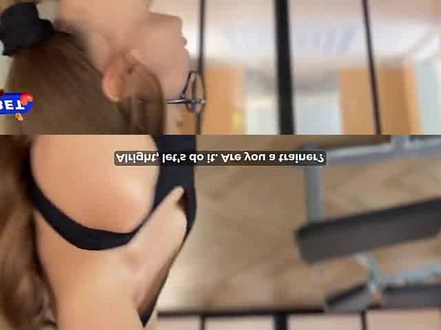Cute Fitness Trainer Girl Gives Her First Session And Gets Fucked In Her Tigh With Maya Lis