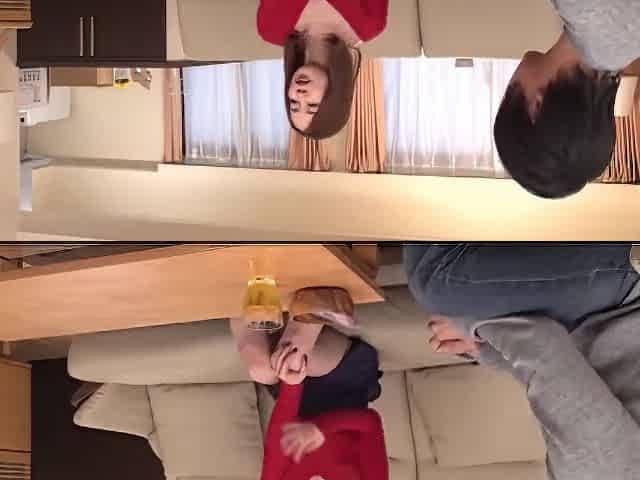She gives him a handjob and a blowjob, then gets fucked hard and creampied.