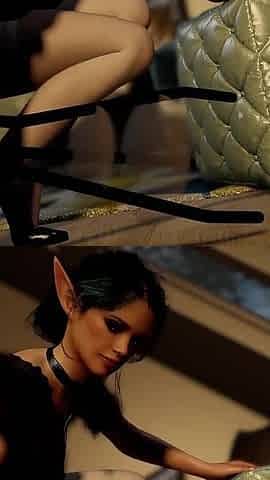 He Saw His Hot Brunette House Elf Using Dildo