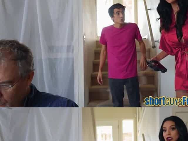 Short king cocksucked by stunning MILF