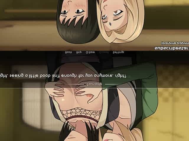 Naruto: Kunoichi Trainer - Big Ass MILFs Shizune and Tsuande Have a Threesome. Hot Blowjob and Doggy Style Pussy Creampies