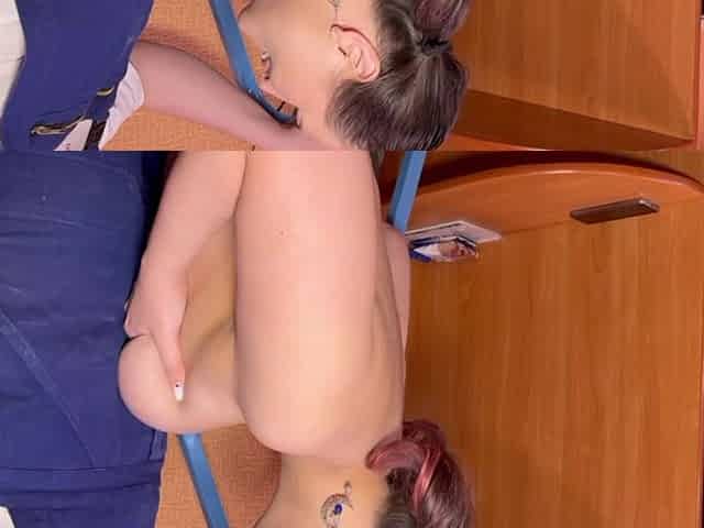The Student Called the Master to Connect the Internet and Gave Herself to Be Fucked in the Ass. Full Video