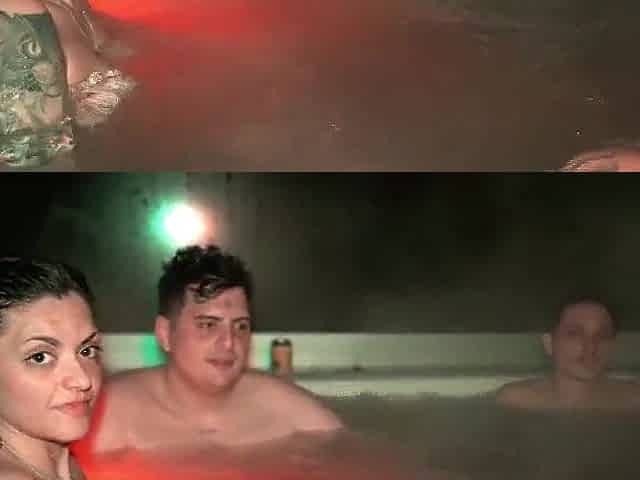 Sexy Jacuzzi Party: three Chaps and two Sweethearts with No Rules
