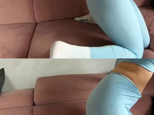 Step Sis Caught Working Out with a Butt Plug in Her Ass