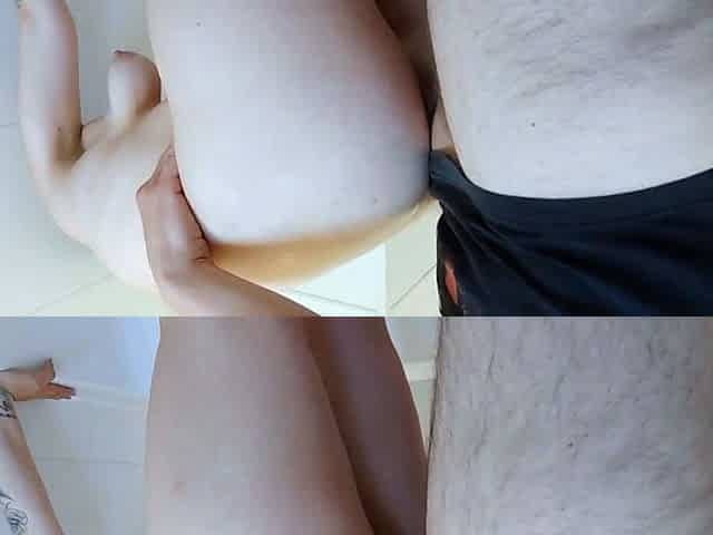 Big-Tit BBW Amira's Rough Anal and Blowjob