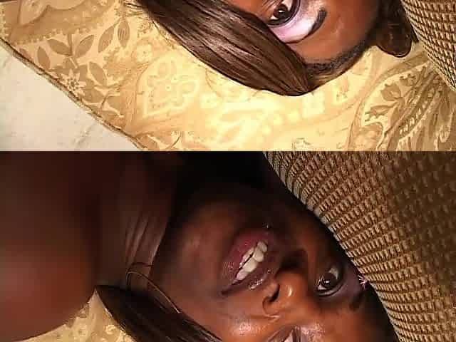 Large ebony rod in ebony hirsute vagina