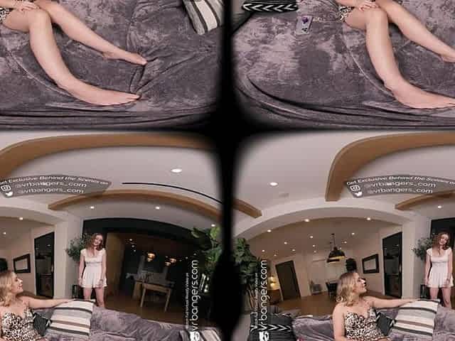VR Bangers Hawt Chicks Anna Claire Clouds & Laney Grey In VR Porn