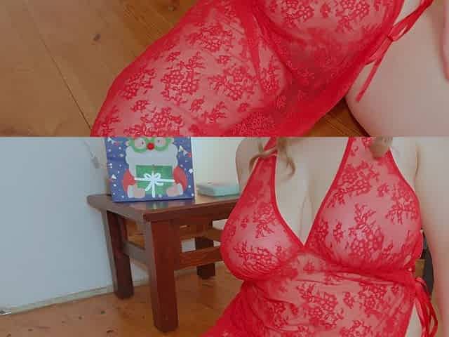 Red Lingerie MILF Teases Her Curves - Taste the Heat!