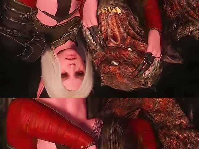 Vampire takes large knob