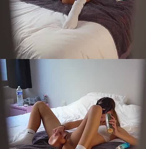 Ava Zev In Catch My Horny Stepsister Playing With A Zucchini, She Lets Me Fuck Her And Cum On Her Perfect Ass