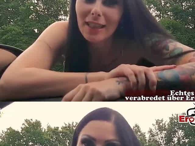 German hitchhiker amateur teen whore get creampie in car