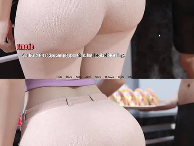 Stepmom Touching Me and Rubbing Her Booty in Kitchen