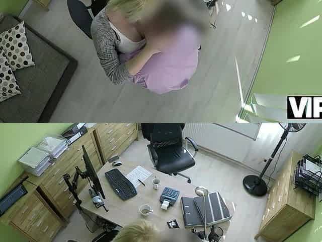 VIP4K. Magnificent lass swallows rod and gets drilled in office