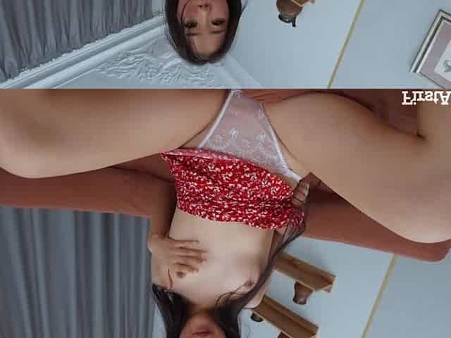 FIRSTANALQUEST - SMALL ORIENTAL ANGEL ANNA ABIT GETS A LARGE WHITE KNOB IN HER SMALL BOOTY