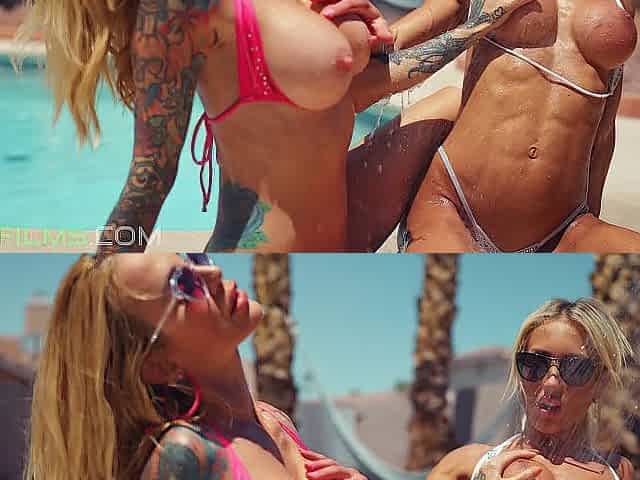 Large Tit Bikini Chicks Screw The Pool Hunk