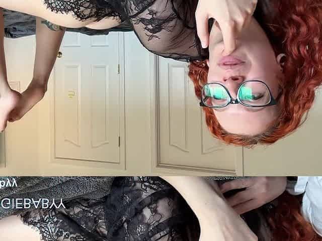 redhead with hairy hair teases u with hair and pouty lips - teaser - veggiebabyy