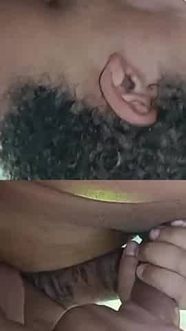 Giving Milk in the Mouth of the Hot Pregnant Woman
