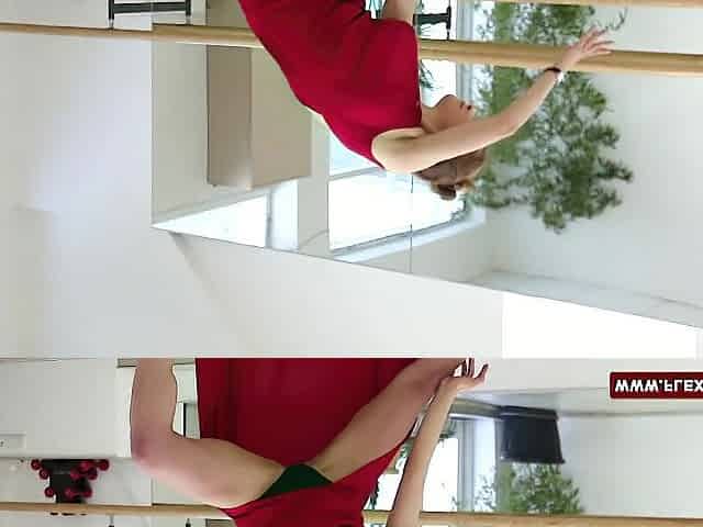 Red clothed teen Zadornaya is a pro