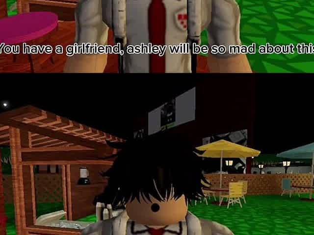 Roblox Ashley cheat on her boyfriend with a shy simp