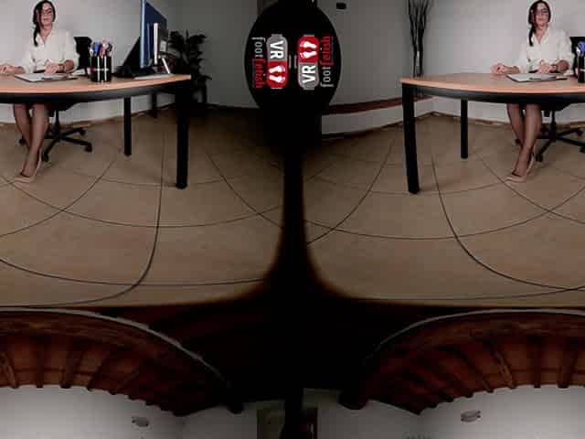 Stressed Secretary's Sensual Foot Unwind