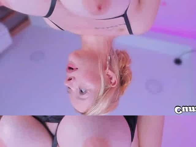 Busty Blonde Bella Flashes Everything