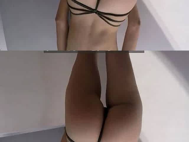 Dancing Latina Teen in a Thong