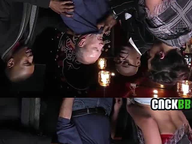 Cuckold Gives Wife To BBC Gangsters To Save His Booty