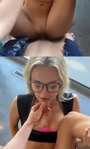 Fitness blonde pov