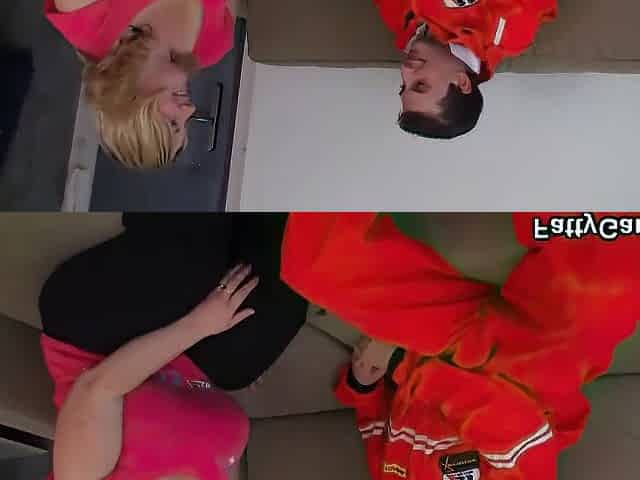 He Finger Fucked And Doggy-banged Gigantic Titted Chubby Blonde Girlfriend