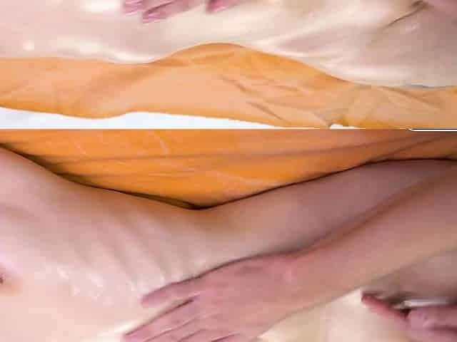 Oiled-up Sensual Massage with a Huge Creampie Ending