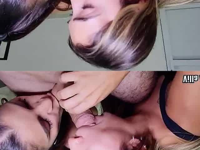 A stranger screws 2 teenager gals in the booty