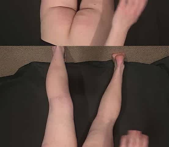 Obese femboy spanks corpulent butt with paddle