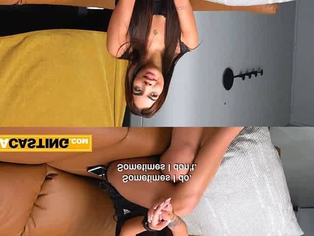 Shy Latina Teen Riding Big White Cock