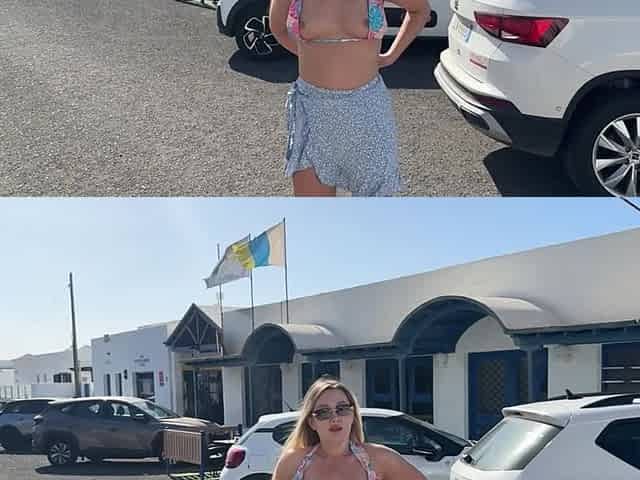 Girl Walking Fully Naked on the Street