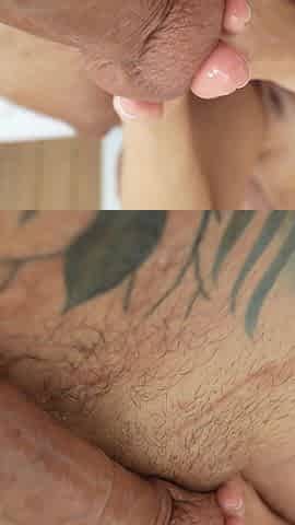 The Cutie Oils up Her Entire Body! Rides a Huge Cock, Cowgirl POV, Footjob