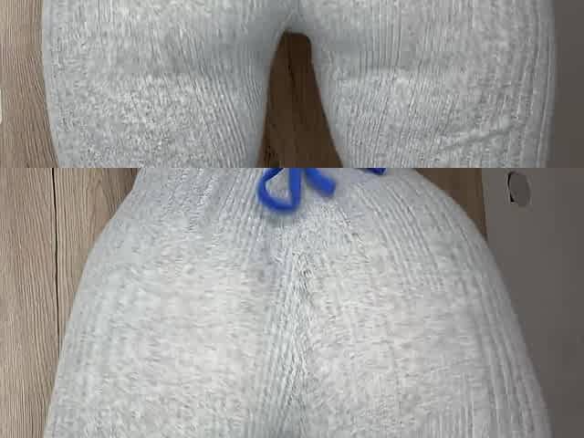 My Stepsister Shows Me Her Leggings and Panties and Then Masturbates and Milk Comes Out of Her Tits