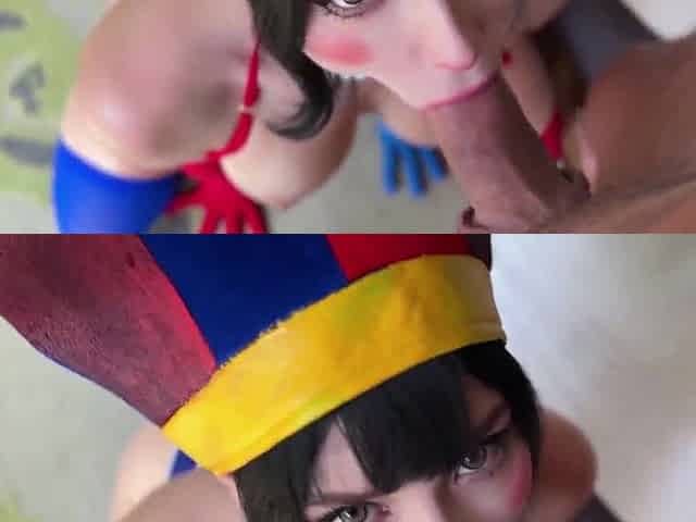 Sweetie fox Pomni gets drilled hard