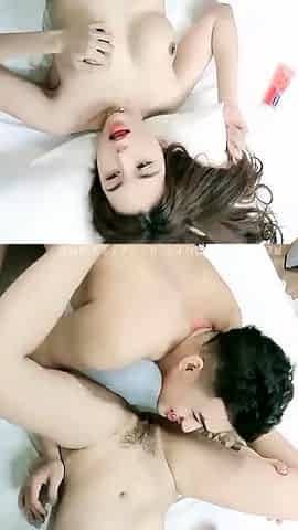 Amateur teen Blowjob with hardcore drilling