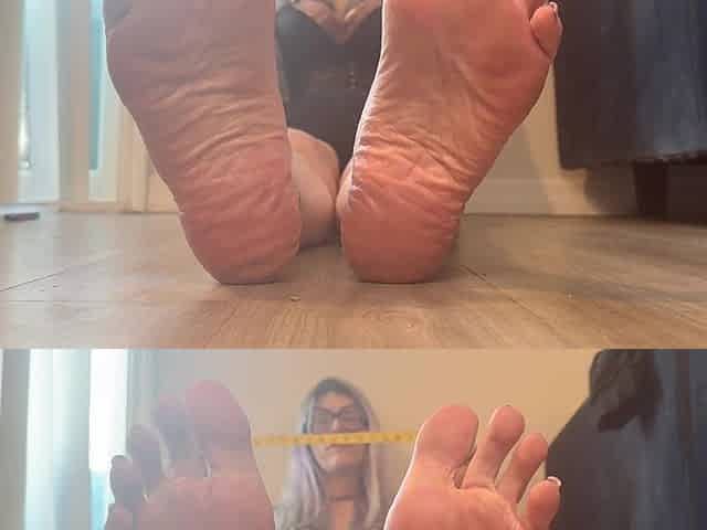 67 Goddess Size 16 Feet Measurements