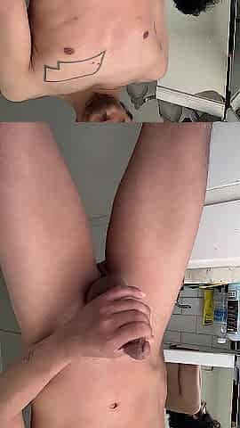 Youthful Guy w/ Large Weenie Giant Cum Discharged