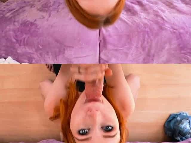 Scarlet Skies - Redhead Scarlet Uses A Dildo In Fitting