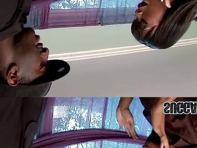 Ebony Hottie Imani Rose Sucks Each Knob That Comes Into Her Path
