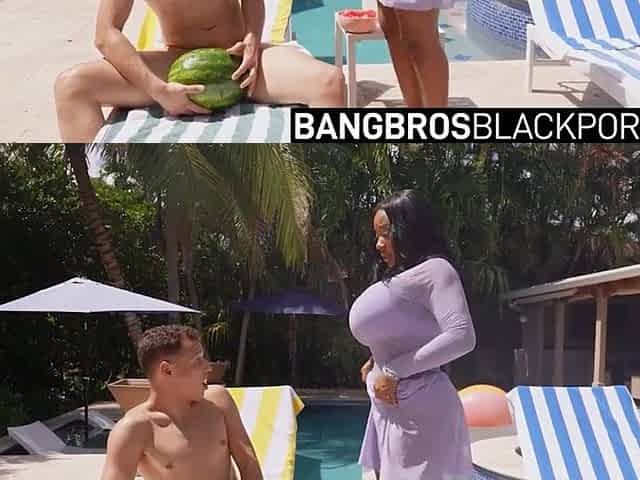 Tiamaria Watermelon Titty Bang Turns Hard BBC - Ebony Porn