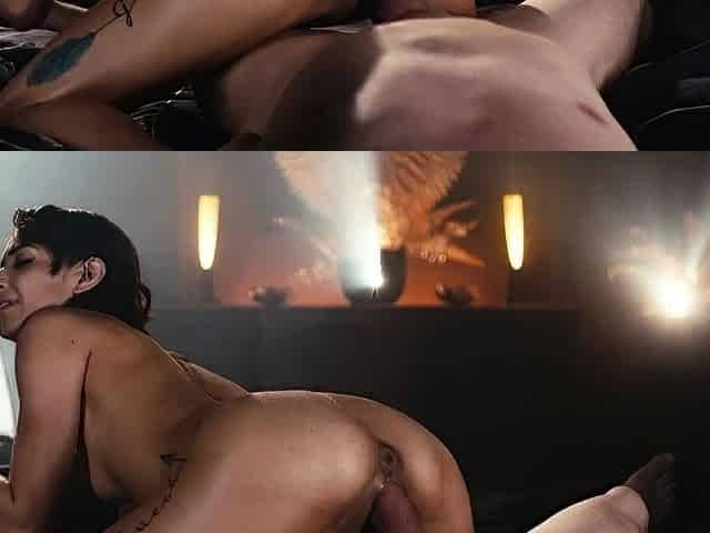 Big Titty Brunette Babes in Hardcore Anal Fun