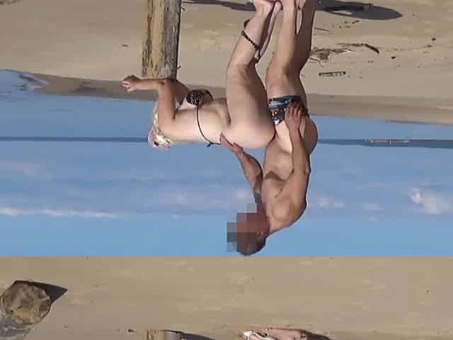 Mature Beach Slut Invites Guys to Fuck Her Holes
