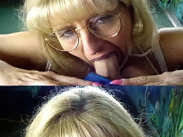 Milf With Glasses Giving Some Fine Head