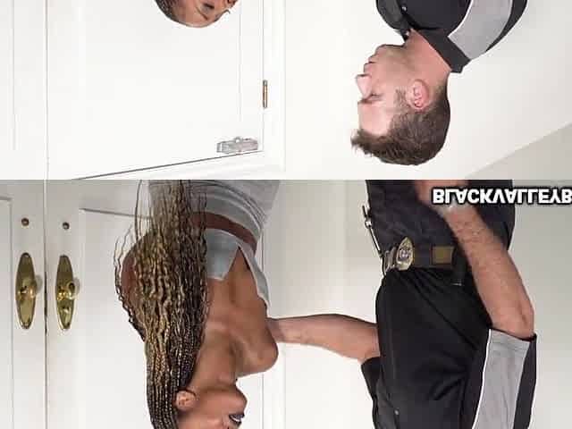 Mr White doggy position bang Misty Stones black vagina