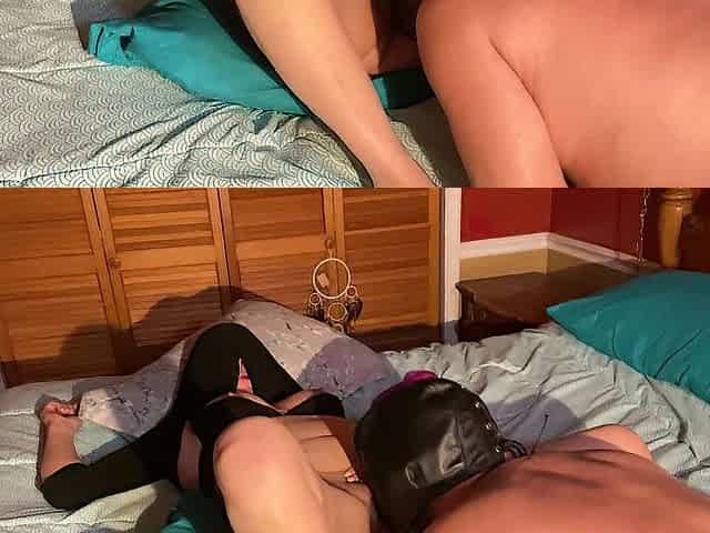 Satisfying mistresse by licking her cunt untill that babe cums