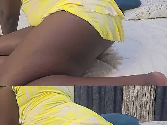 ebony black twat fingering